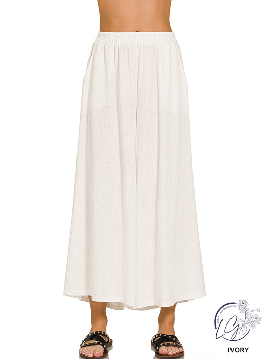 Coast Breeze Wide Legs Pants (Clearance)