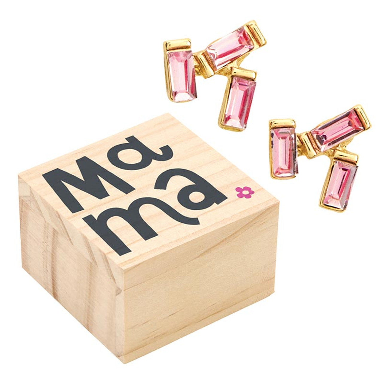 Treasure Box Earrings - Blush - Mama