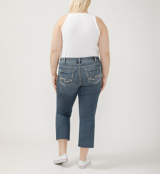 Curvy Montana Mid Rise Kick Flare Non-Distress by Silver Jeans