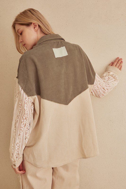 Lace & Latte Shacket