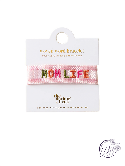 Adjustable Woven Word Bracelets