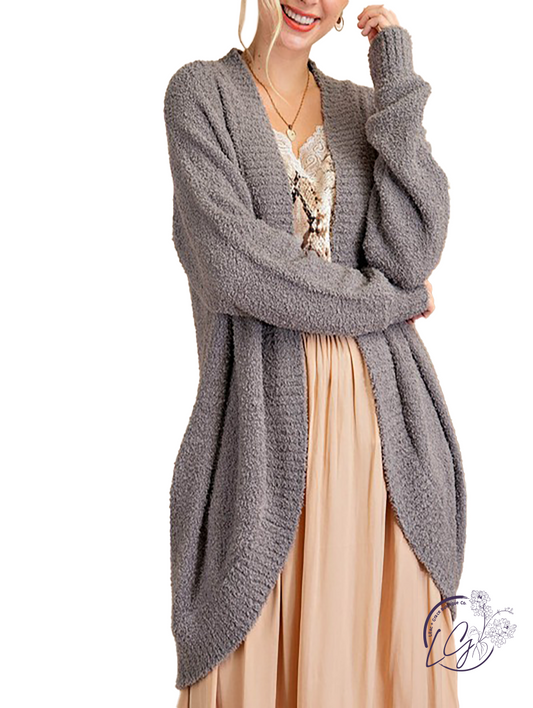 Hiding My Love Popcorn Knit Cardigan