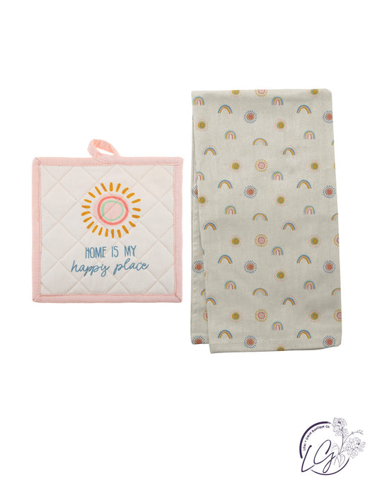 Reese Pot Holder & Tea Towel Set