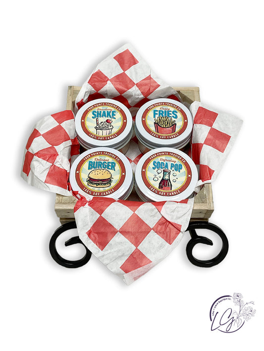 Classic 50's Scented Soy Candles in a 4 oz Tin