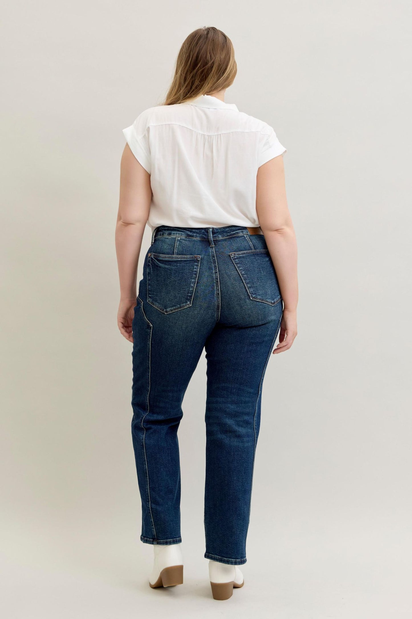 Fable Mid Rise Western Seam Straight by Judy Blue