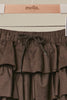 Brown Sugar Ruffle Mini Skirt