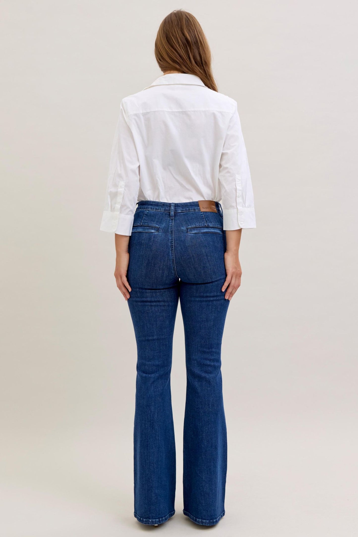 Della High Rise Flare Non Distressed by Judy Blue