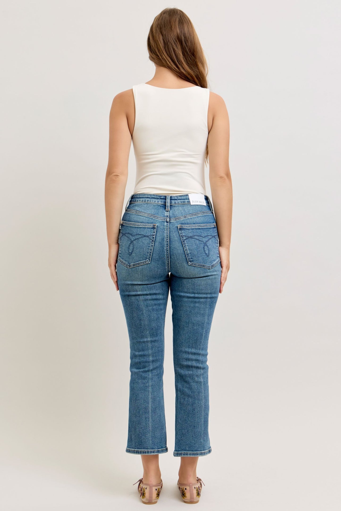Oaklyn High Rise Kick Flare Non Distressed by Judy Blue