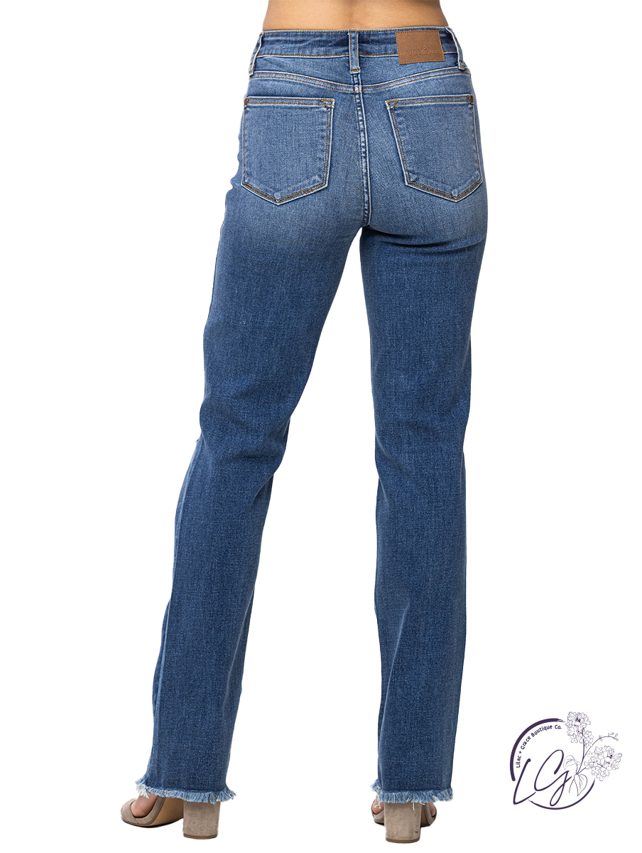 Opal High Waist Distressed Jeans By Judy Blue