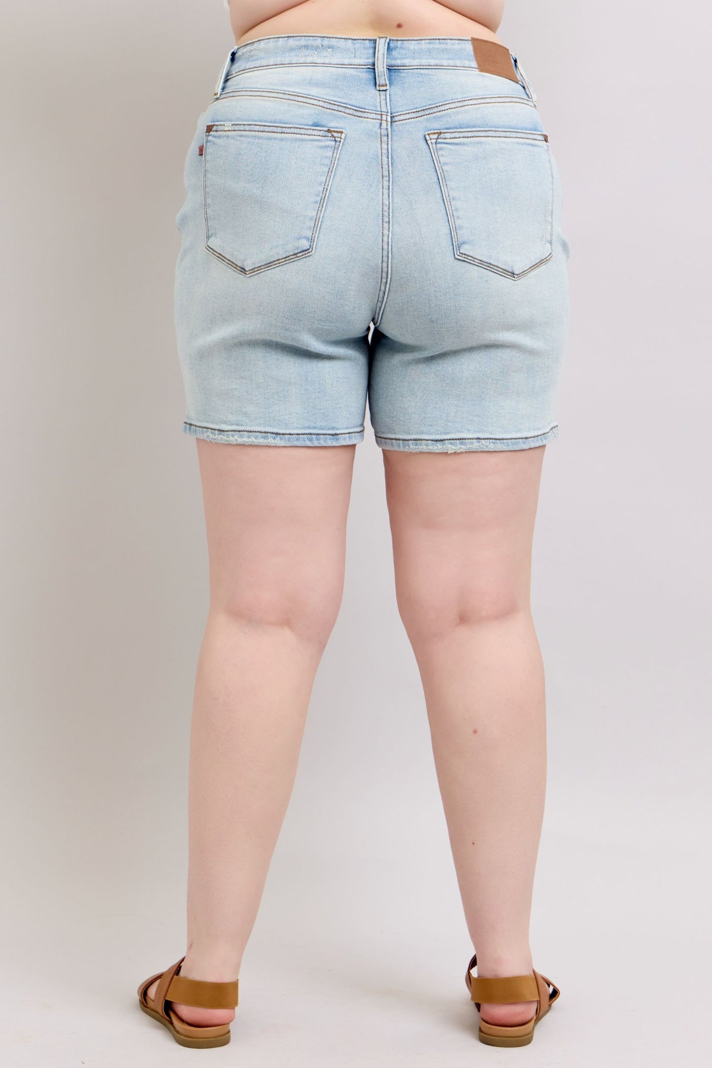Elara High Rise 2 Button Shorts by Judy Blue