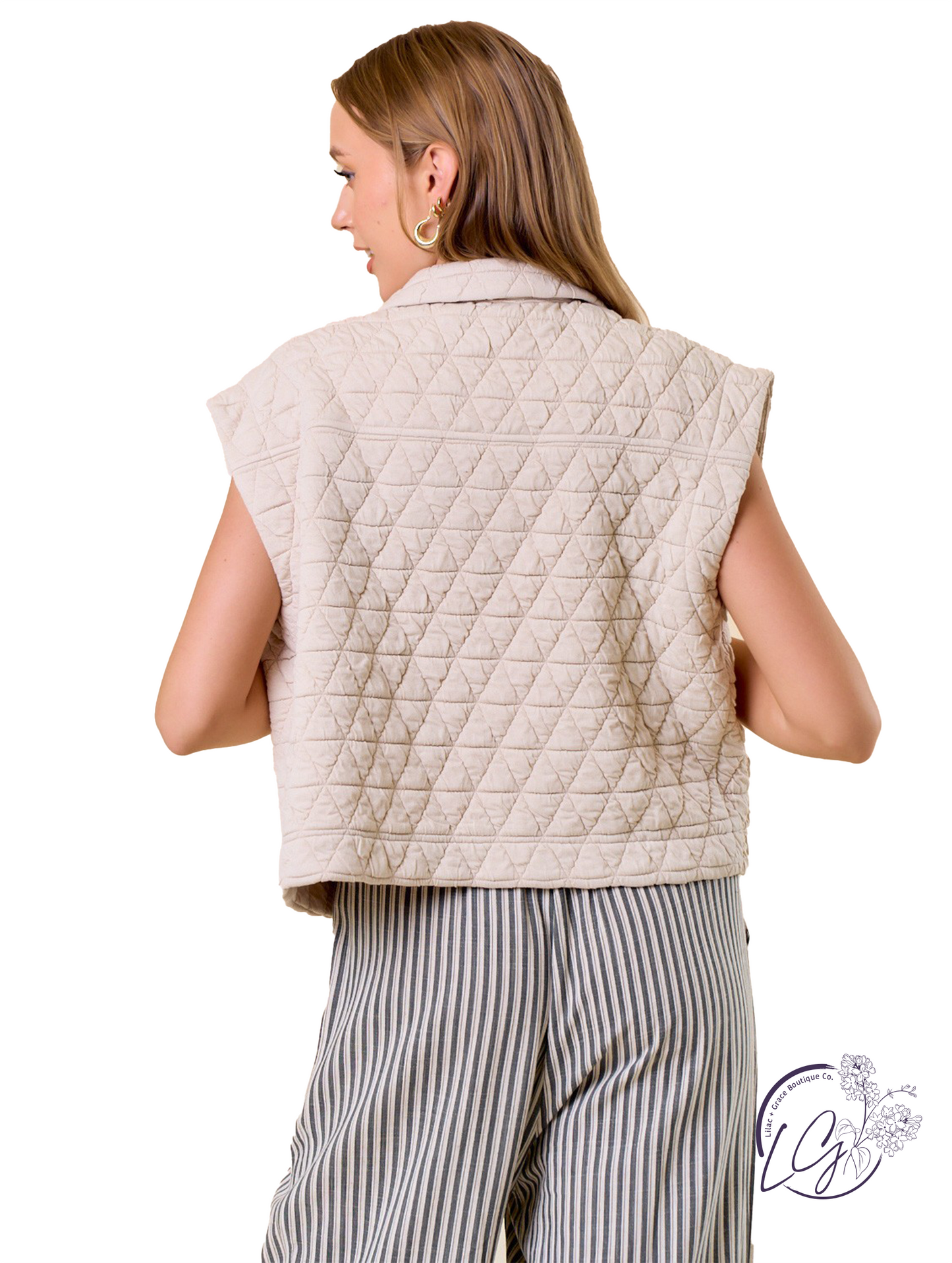 Golden Horizon Quilted Vest