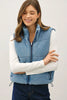 Washed Willow Puffer Vest
