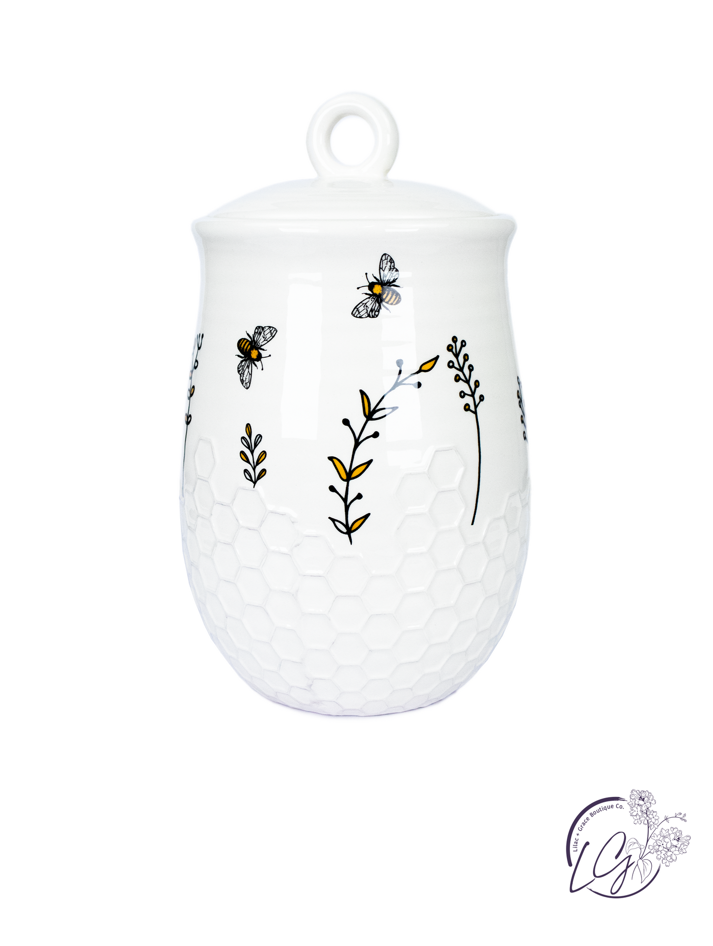 Honey Bee Ceramic Canister