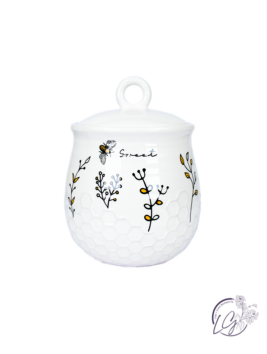 Honey Bee Ceramic Cookie Jar