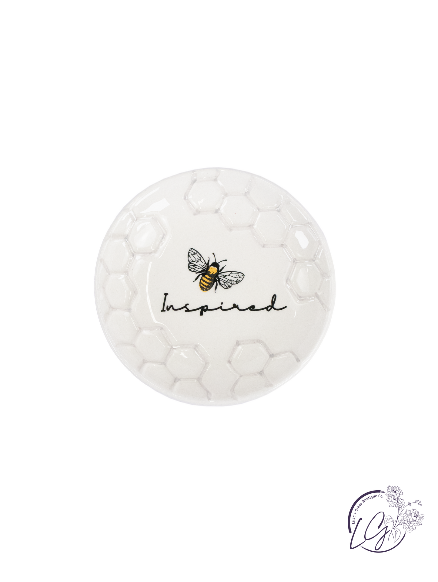 Honey Bee Ceramic Trinket Dish