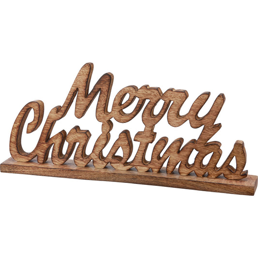 Merry Christmas Wood Sitter