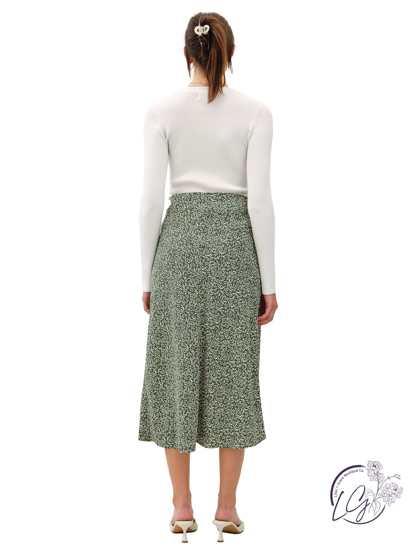 Efflorescing Comfort Midi Skirt