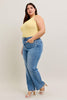 Clover High Rise Trouser Non distressed by Judy Blue