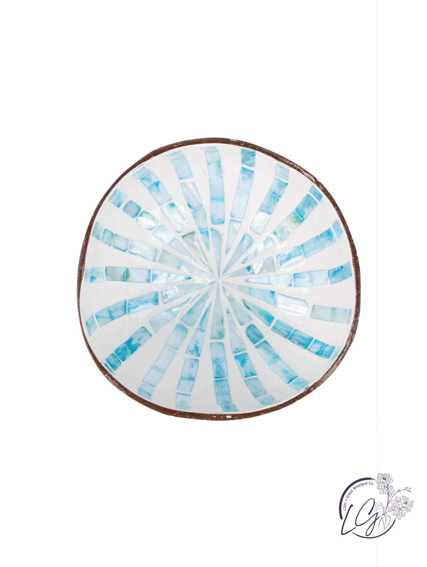 Capiz Shell Tabletop Decor Bowl