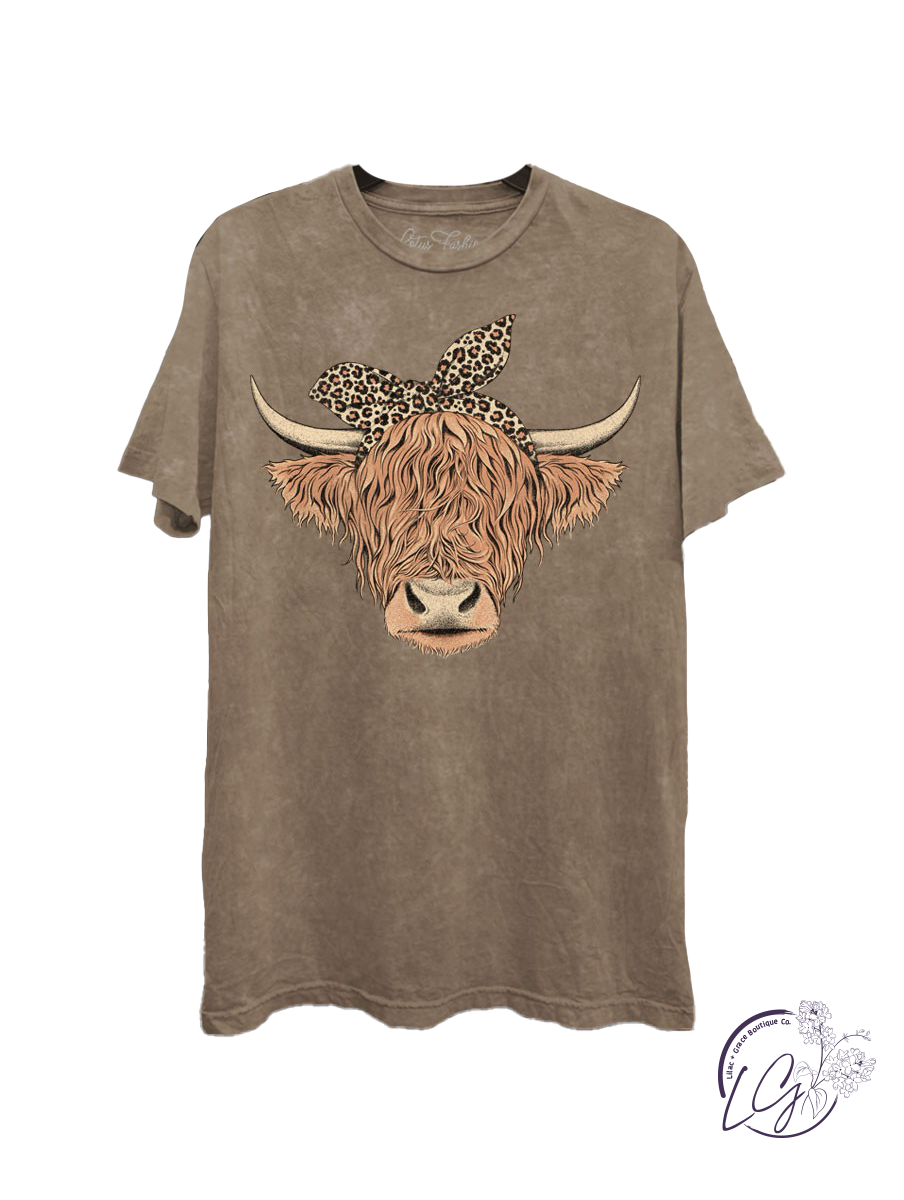 Highland Cow Graphic Top