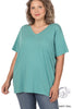 Curvy Standard V-Neck T-Shirt