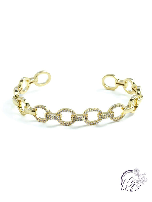 Perfectly Pave Accented Cuff Bracelet