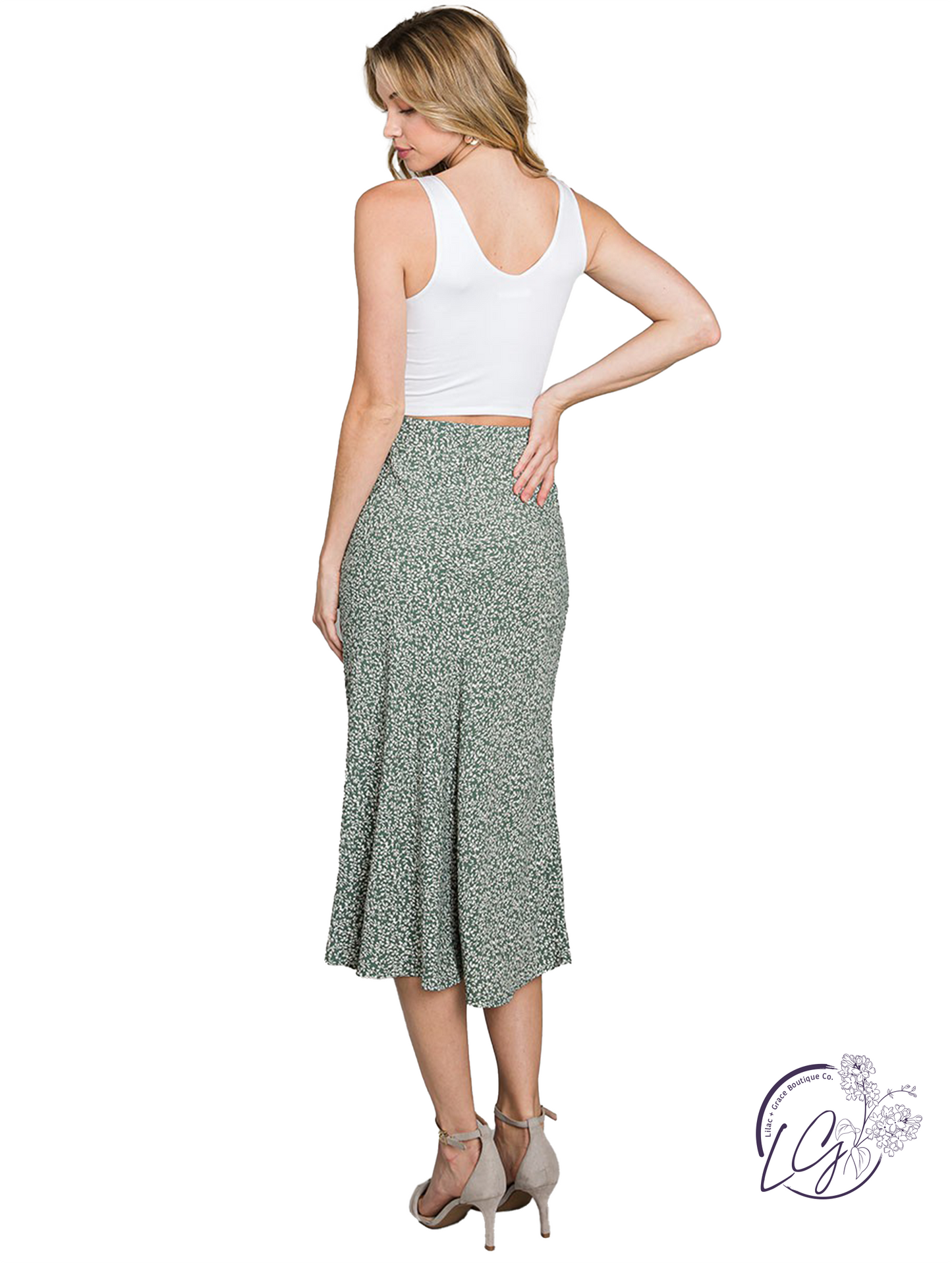 Efflorescing Comfort Midi Skirt