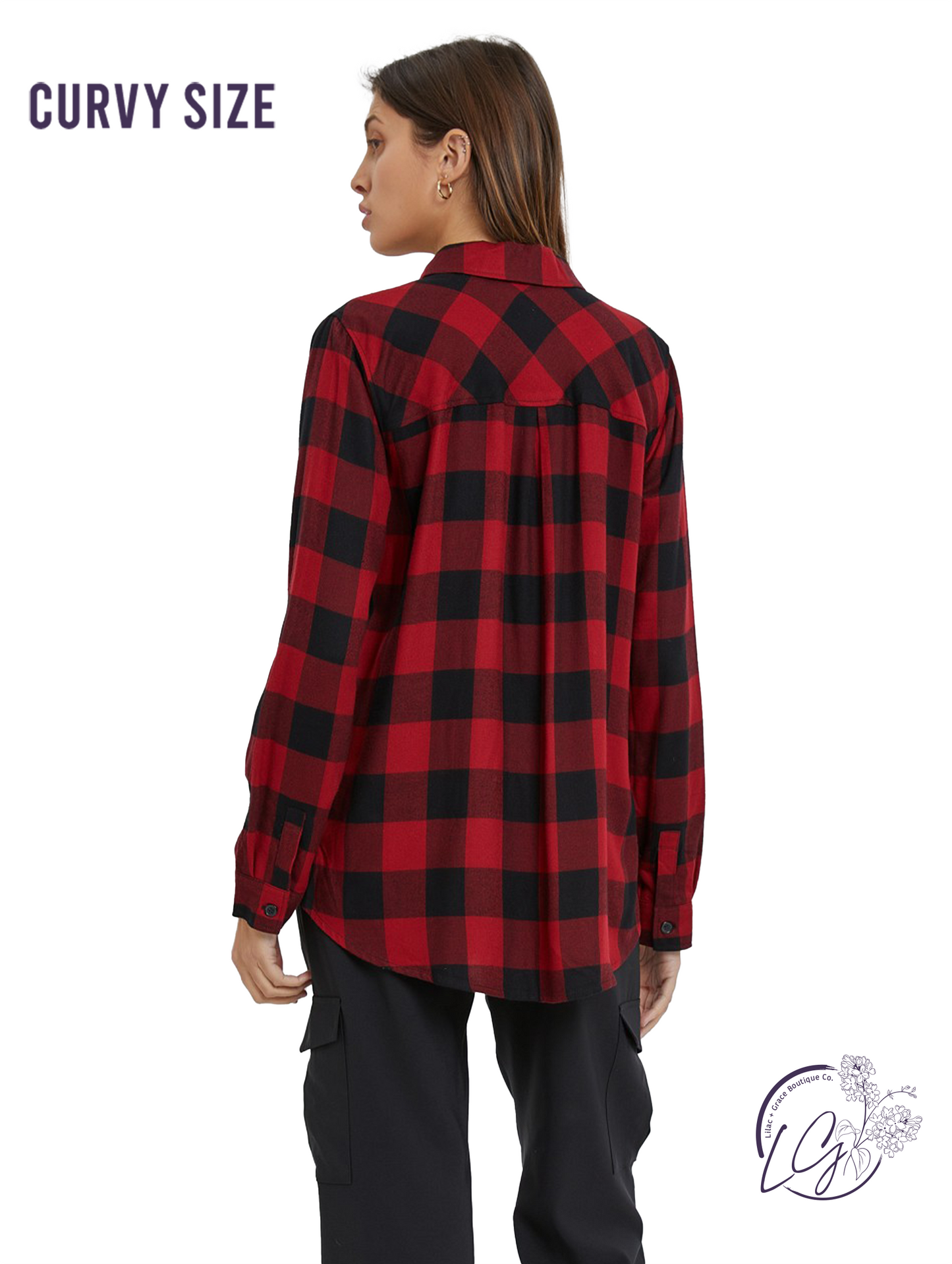 Curvy Timber Trail Flannel