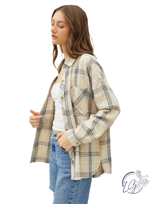 Sunshine In The Soul Plaid Shirt