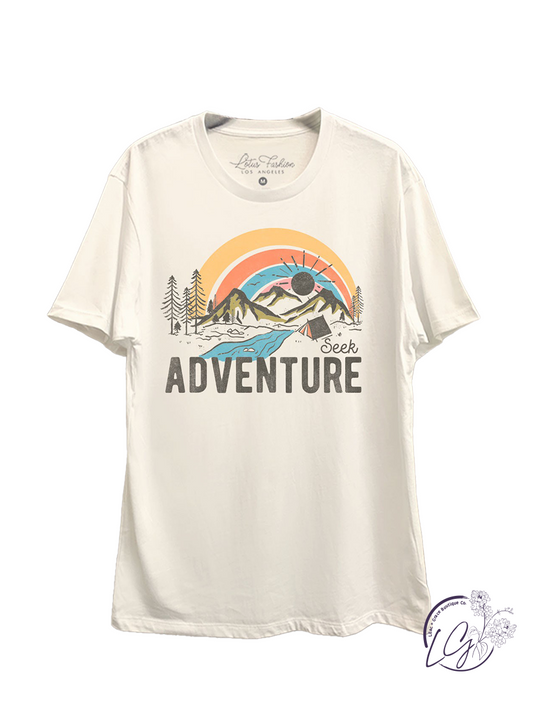 Seek Adventure Graphic Top