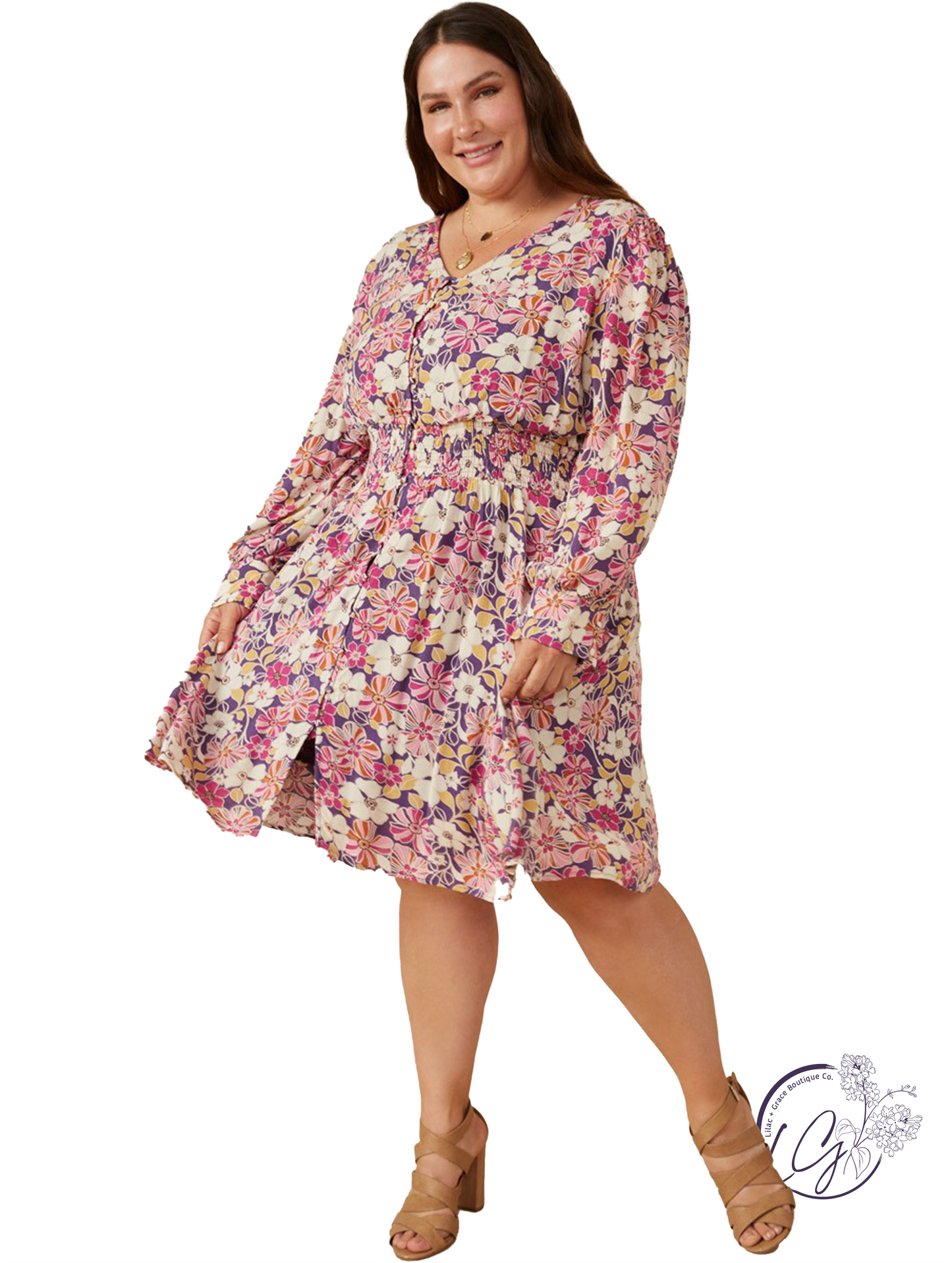 Curvy Twirl In The Breeze Dress