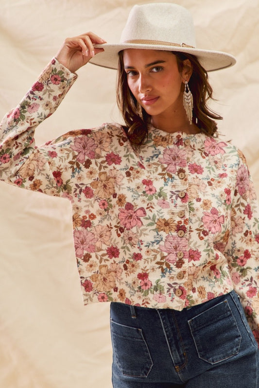 Daisy Days Knit Cardigan Top