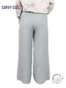 Curvy Airy Elegance Wide-Leg Trousers