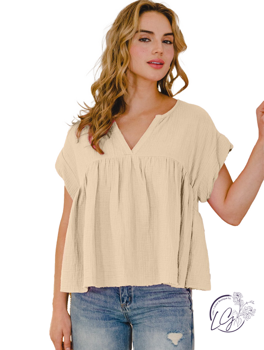 Prairie Days Short Sleeve Blouse