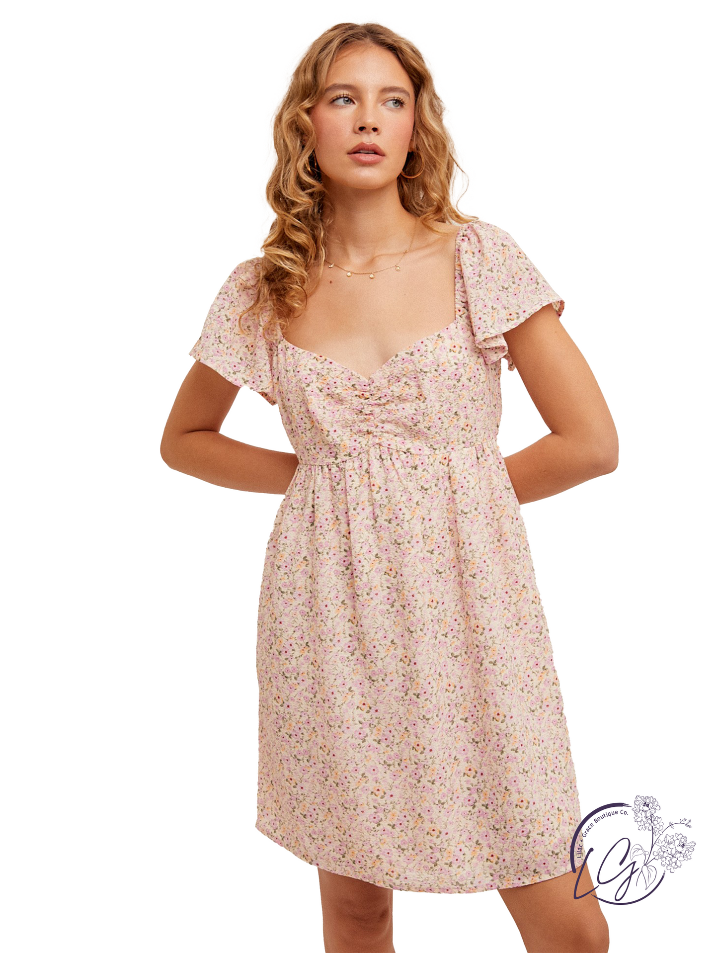 In Love Sweetheart Neckline Mini Dress