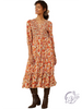 Warm Glance Floral Dress