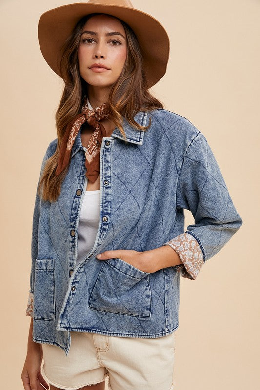 Ranch Road Quilted Denim Jacket