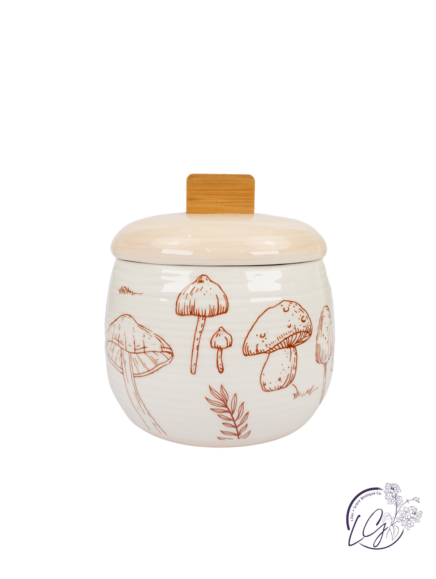 Ceramic Mushroom Canister