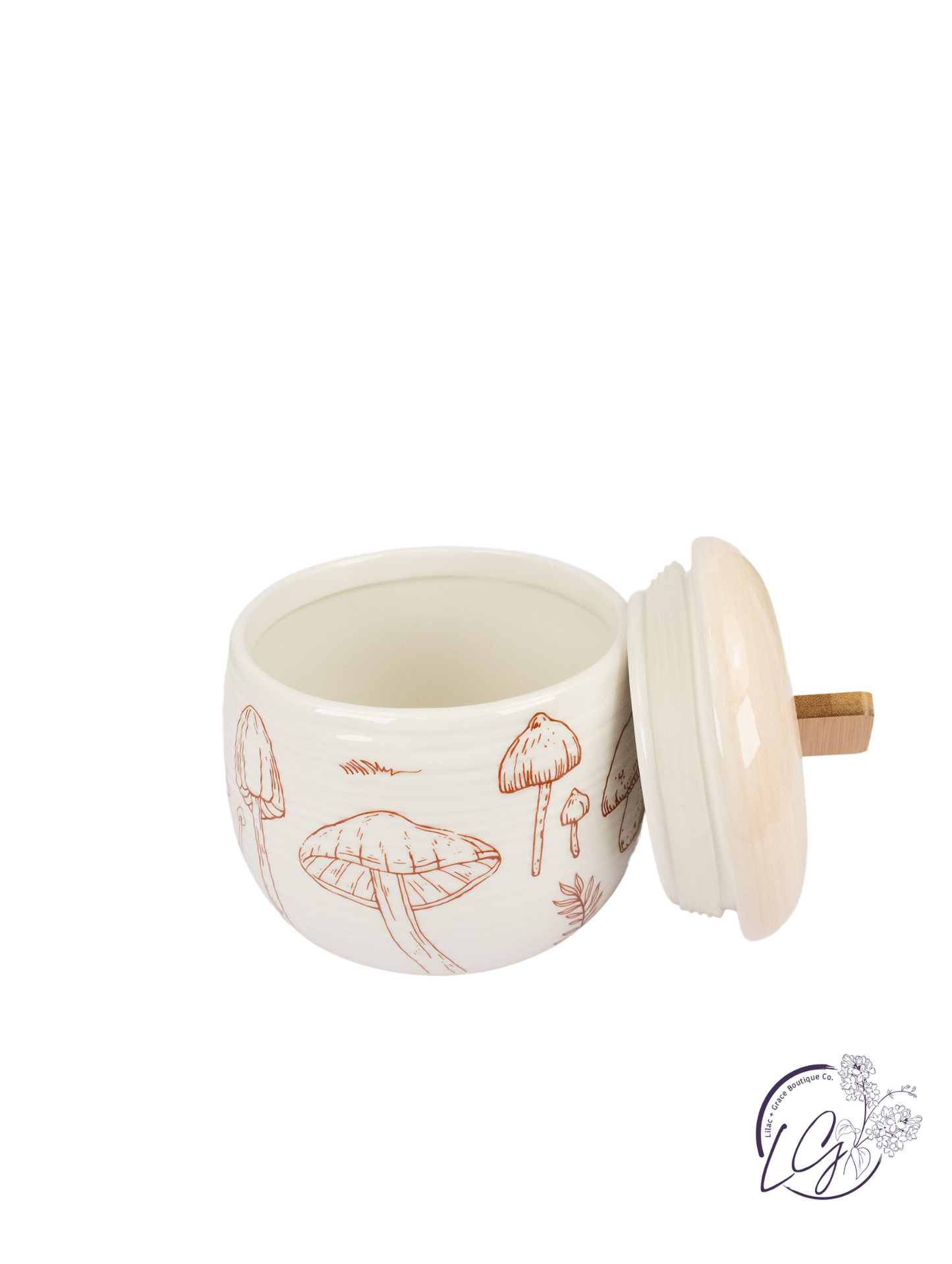Ceramic Mushroom Canister