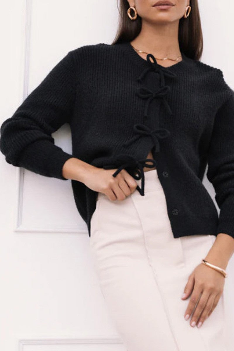 Tied Together Bow Cardigan