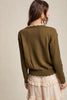 Autumn Bloom Floral Embroidered Cable Knit Sweater