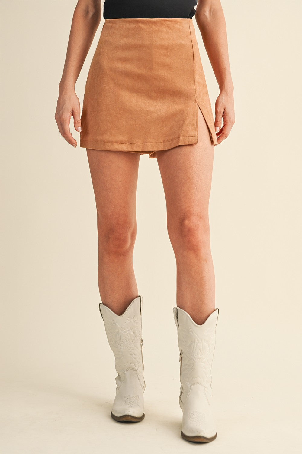 Mesa Ridge Faux Suede Skort
