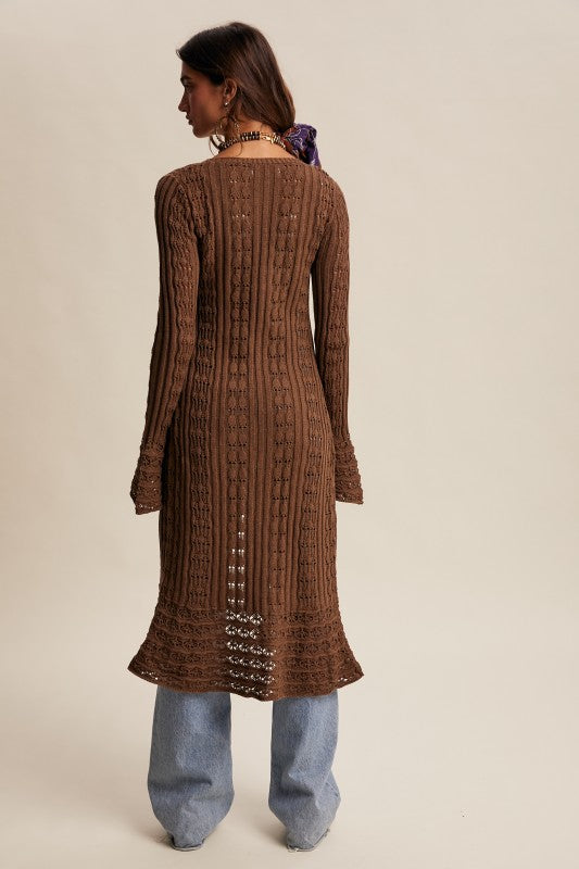 Heritage Stitch Duster Cardigan
