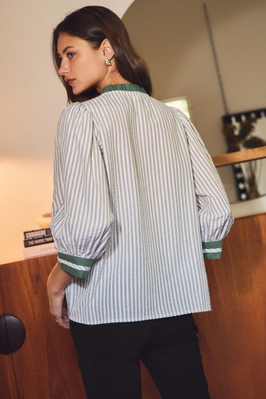 Stripe & Grace Blouse