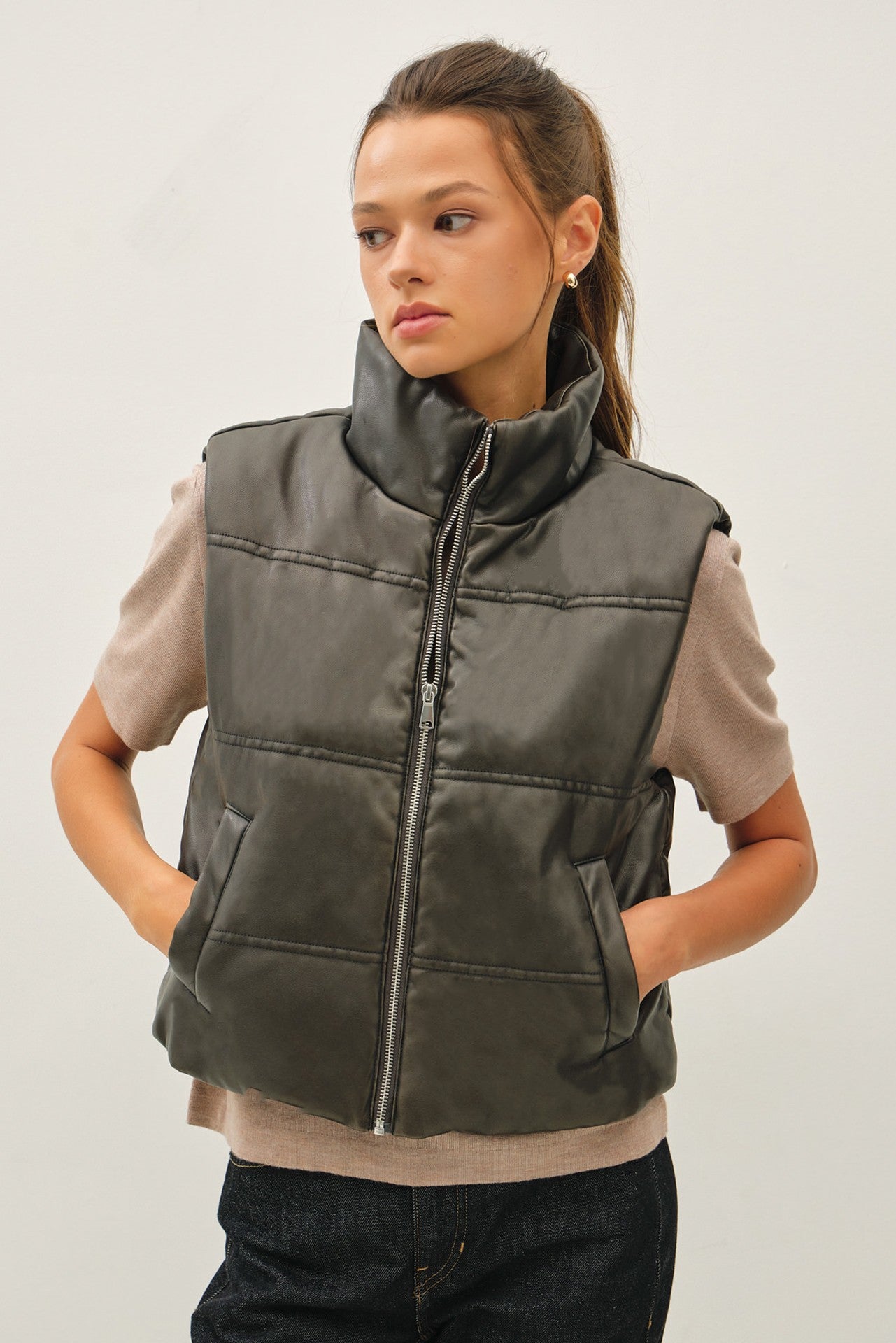 Midnight Puff Vest