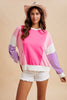 Blush Crush Colorblock Sweatshirt