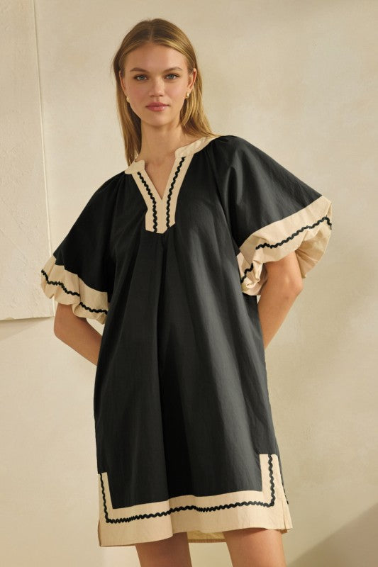 Sun Washed Border Dress