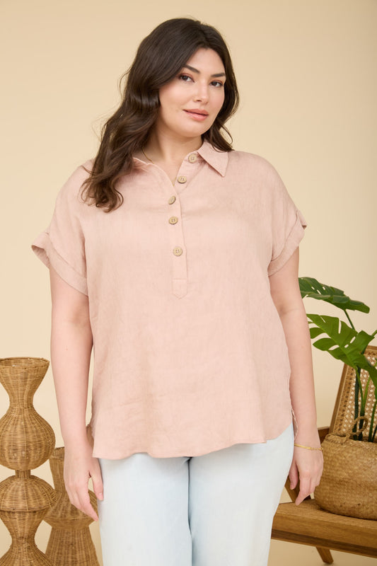 Laidback Luxe Linen Top