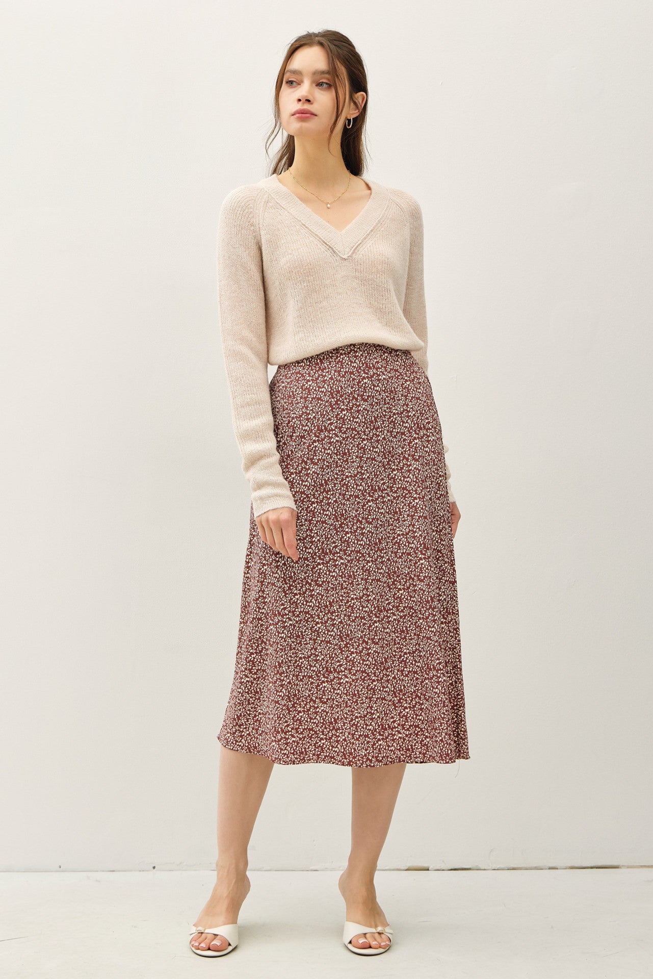 Efflorescing Comfort Midi Skirt