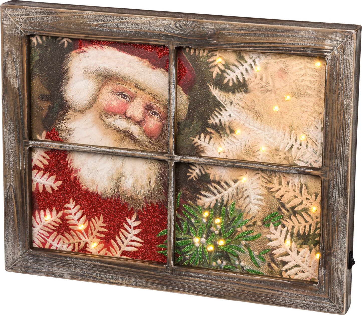 Santa Lighted Window Sign